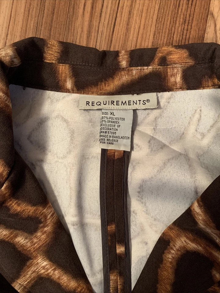 Requirements XL Animal Print Blazer New Price 44 - Image 3 of 4
