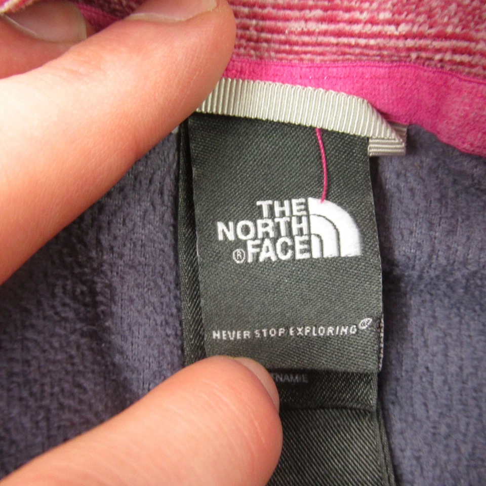 Suéter polar North Face para mujer grande manga larga 1/4 cremallera exterior Foto 4 de 4