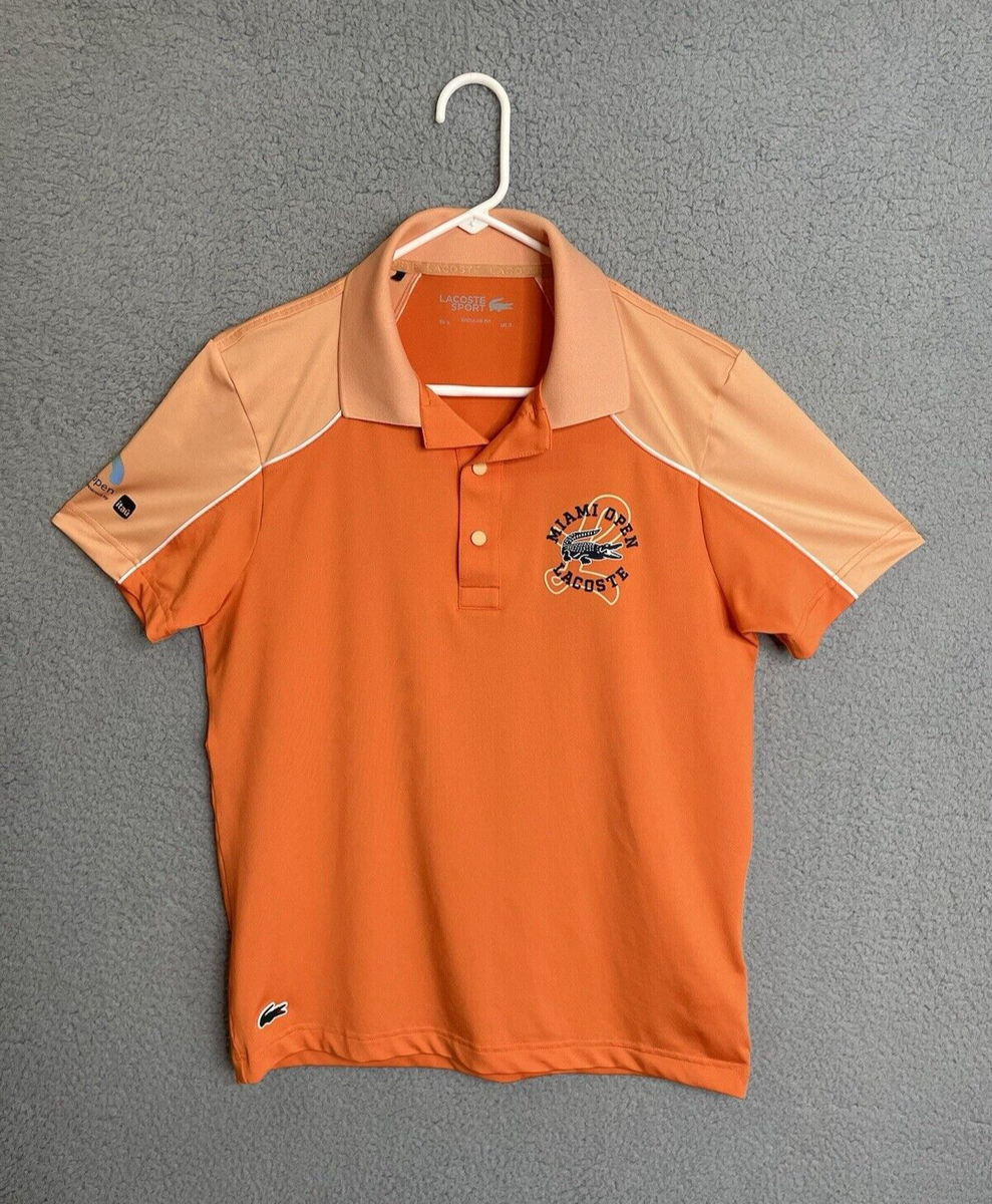 Clothing Lacoste Orange Shirt Lacoste Sport Polo Shirt Mens Size