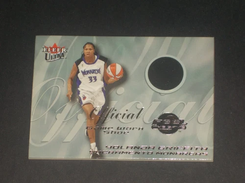 2000 WNBA Fleer Ultra, Yolanda Griffith, Feel The Game shoe card, BEAUTIFUL Card