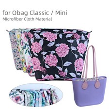 O bag Microfibra fodera interna inserire con cerniera per Classic Mini Obag