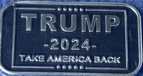 Trump 2024 Take America Back 5 Gram Silver Bullion Bar  0.999 Limited Edition
