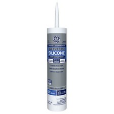 GE Window  Door White Silicone 1 Window and Door Caulk Sealant 10.1 oz