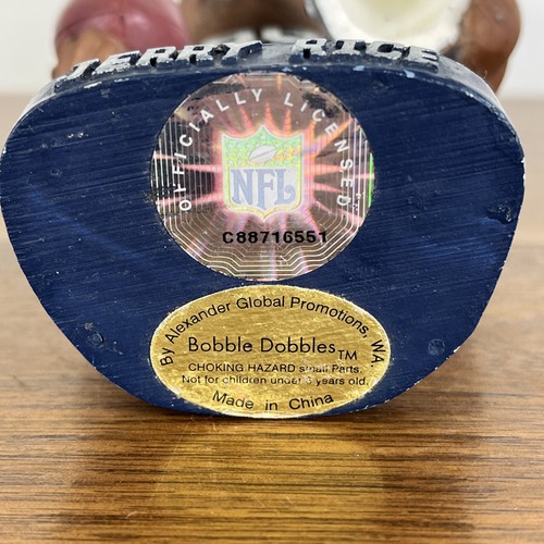 NFL Oakland Raiders Jerry Rice Vintage Bobble Dobbles Bobblehead No Face Mask - Picture 18 of 19