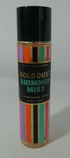 Bath & Body Works Gold Dust Shimmer Mist Fragrance Champagne Toast 8 oz (B3-K13)