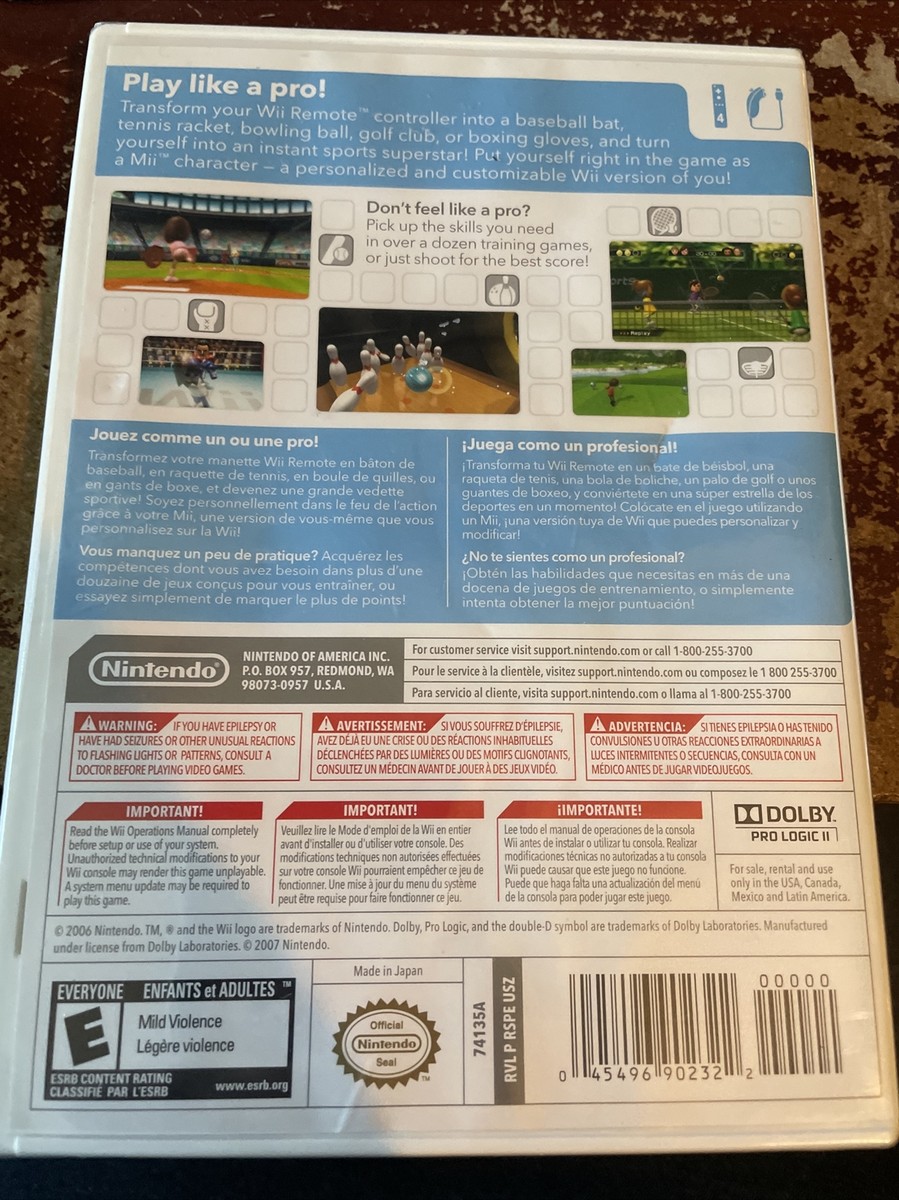 Wii Sports (Wii, 2006) Brand New Factory Sealed Nintendo Selects