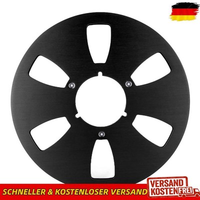 10,5-Zoll-Leerbandspule 6-Loch für Studer ReVox/TEAC/BASF (Schwarz)