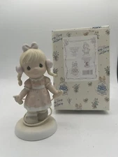 Precious Moments PM991 Jumping For Joy 1999 Members Only Figurine, Jumping Rope