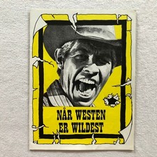 Waterhole #3 James Coburn, Carroll O'Connor Vintage 1967 Danish Movie Program