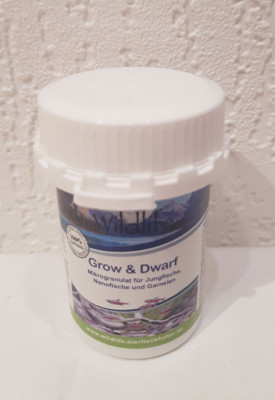 Wildlife Wild Grow & Dwarf 40g Mikrogranulat für Jungfische 100% Natural Futter