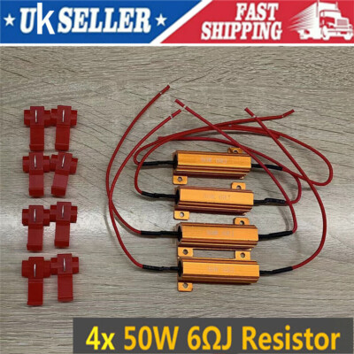 Professional 50W Load Resistor 6ohm Fix LED Bulb Fast Hyper Flash Turn Signal Li - Foto 6