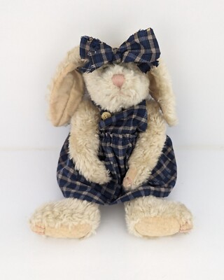 Boyd's Bears Pauline Bunny Rabbit Plaid Dress Plush Boyd's Bears