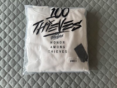 BRAND NEW 100 THIEVES 2019 CREAM HOODIE SIZE: M