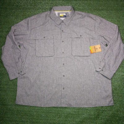 NEW Magellan Outdoors Shirt Adventure Gear NWT Fishing Long Sleeve Mens 4XL