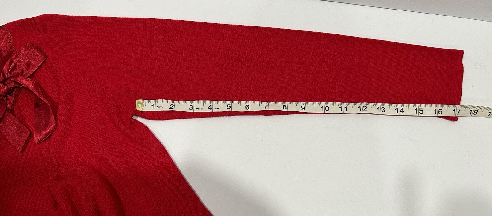 Notations Womens Long Sleeve Ruby Red Sweater Sat… - image 7