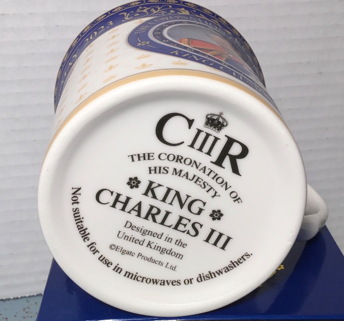Bicchiere Incoronazione Re Carlo III 470 Ml – Vetro Inciso 2/3 Pinta – Souvenir Ufficiale 6 Maggio 2023
