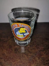 UNIVERSAL STUDIOS THE SIMPSONS MOE'S TAVERN SPRINGFIELD USA SHOT GLASS - 3"