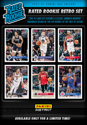 2023/24 NBA PANINI INSTANT RATED ROOKIE RETRO PRINT RUN 715  SSP - PICK PLAYER
