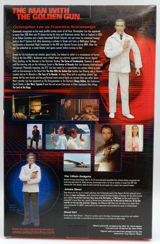 007 THE MAN WITH THE GOLDEN GUN １２インチフィギュア　Christopher Lee as Francisco Scaramanga 007 The man with the Golden Gun Christopher Lee as Francisco