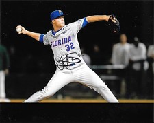 OAKLAND ATHLETICS LOGAN SHORE HAND SIGNED FLORIDA GATORS 8X10 PHOTO W/COA