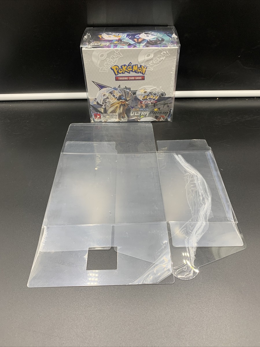 Pokemon Booster Box Plastic Protector Case Sun And Moon Ultra Prism +All X1 Pokemon Booster Box Plastic Protector Case Sun And Moon Ultra Prism +All X1