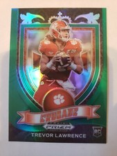 2021 Prizm Draft Picks Trevor Lawrence Crusade Green Rookie Card #161