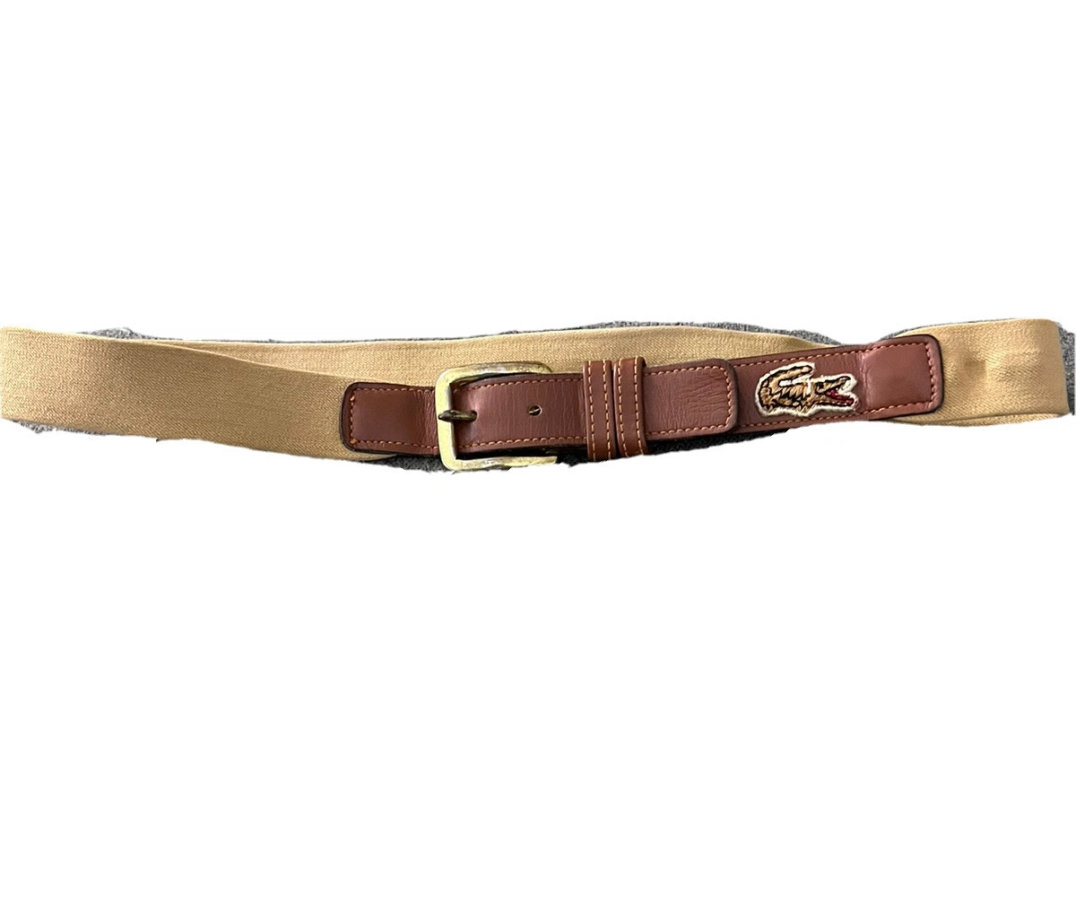 Lacoste clearance alligator belt