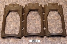 PLAYMOBIL Burg Ritter Mittelalter Turm Holz Fachwerk Wand Haus Häuser