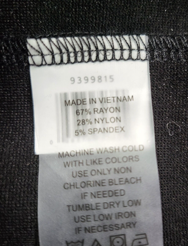 Vince Camuto Ponte Pantalone Donna XS Nero Rayon Elasticizzato Outdoor Leggings Pull-On - Foto 15 di 15