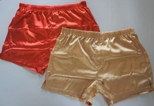 2 MEN'S SATIN BOXER SHORTS SET SIZE LARGE 
