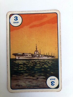 HMS Formidable Royal Navy British Ocean Ship Vessel Cruise PEPYS SPEED Swap Card