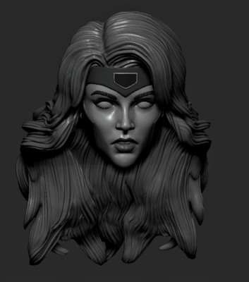 Jean Grey X-Men custom print head for 4" 6" 7" 12" Marvel action ...