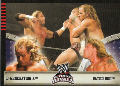 Degeneration X Rated RKO Edge 2008 WWE Ultimate Rivals Topps Trading Card #12