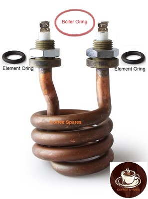 Rancilio Silvia ELEMENT 230 v 1100 w Element Boiler Oring