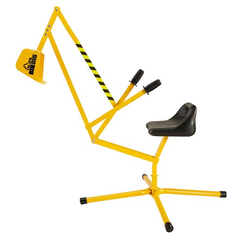 Big Dig Outdoor Toy Excavator Digger Playset w/ 360 Rotation for Kids Ages 3 ...