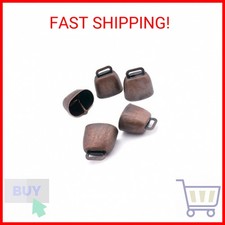 5 Pack Grazing Copper Bells, Metal Cow Bells for Dogs, Animal Copper Loud Bronze