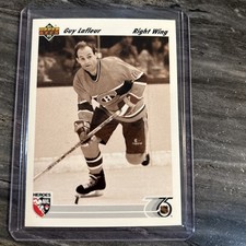 1991-92 Upper Deck Guy Lafleur #638 Canadiens Heroes Of NHL