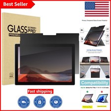 Bubble-Proof 12.3'' Tempered Glass Privacy Protector for Surface Pro 7 /6/5/4