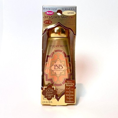 Physicians Formula Light Nourishing Argan Oil BB Cream 1.2 oz  SPF 30 New Sealed