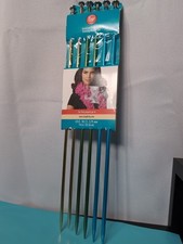 Boye Anodized Aluminum Knitting Needle Set U.S 8-10 Set Of 6