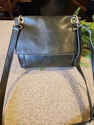 GREEN LEATHER Joy Susan Liana Crossbody bag.
