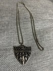 American Bandstand Dick Clark Medallion On Chain Silvertone — photo 2