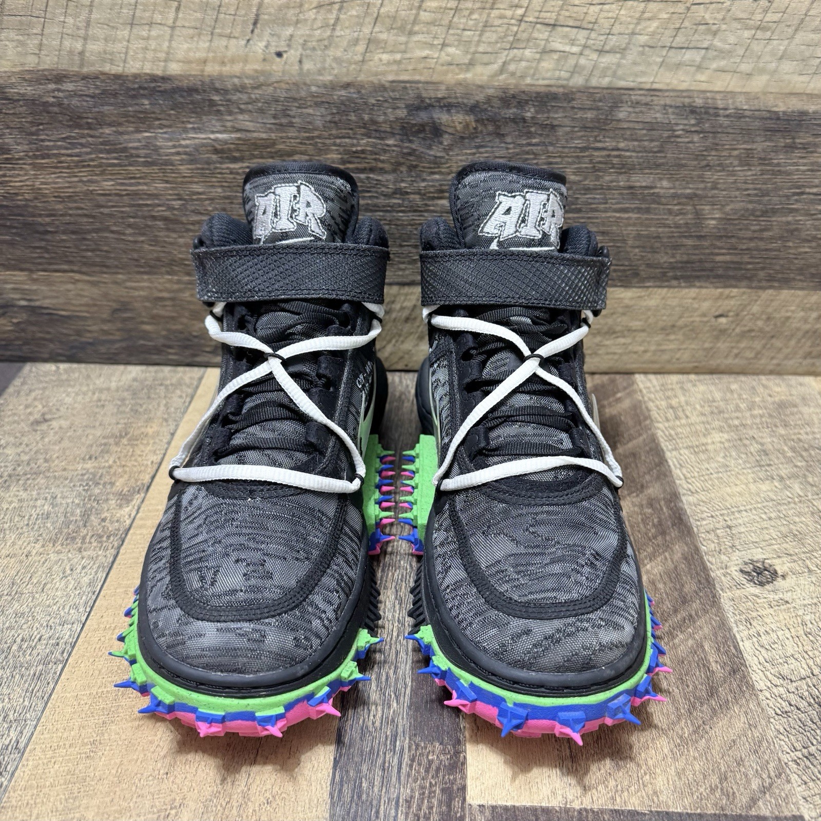 OFF WHITE X NIKE Nike Air Force 1 Mid x OFF WHITE nere DO6290 001 taglia 6 5 donna 5 uomo "