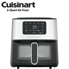 Cuisinart AIR-200 6-Quart Air Fryer Non-Stick Stainless Steel/Black Refurbished