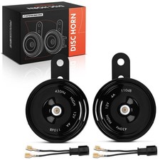A-Premium 2x Disc Horn 12V 110dB 76.5mm Metal for Honda Civi Low Tone High Tone