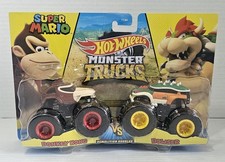 Hot Wheels Monster Trucks Demolition Doubles Donkey Kong vs. Bowser 2023