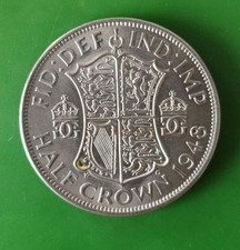 1948 George VI Half Crown Coin #3830