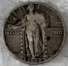 1928 D Standing Liberty Quarter 25C Silver .900 Fine Denver Mint Coin #20