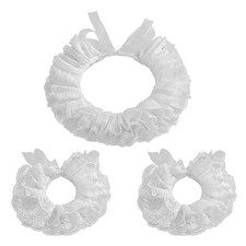 Lace Neck Ruffle Collar Wrist Cuff Sleeves Detachable Clown Costume Accs