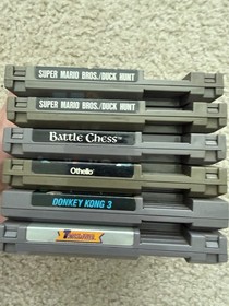Lot Of 6 NES Games - Donkey Kong 3, Mario Bros, Duck Hunt